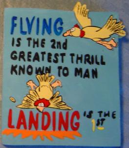 Sign: Flying Landing