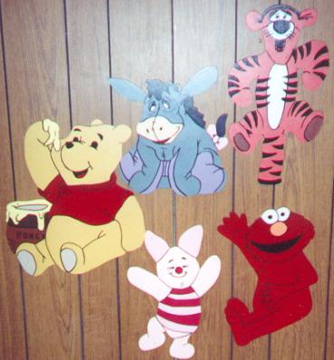 Wall Hangers: Pooh Characters